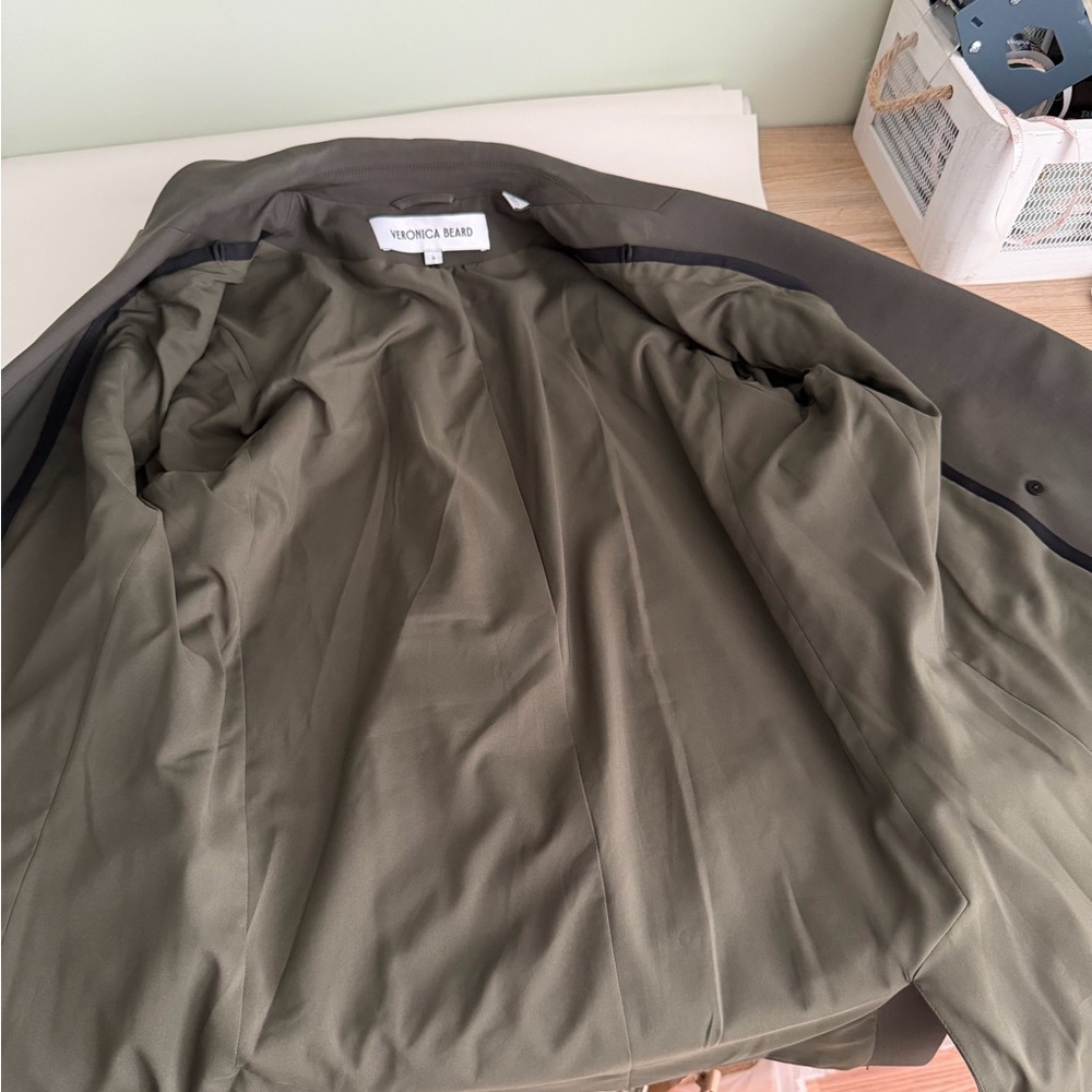 VERONICA BEARD | Green Loden Hutchinson Dickey Blazer Jacket Size S - Picture 10 of 11